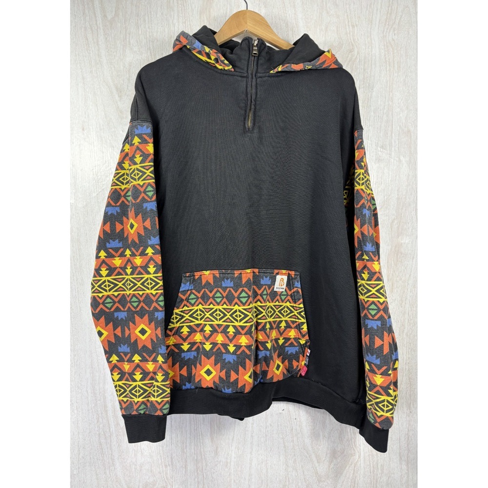 BOCOMAL FR Hoodie Mens 2XL Flame Resistant 1/4 Zip Aztec Southwest Workwear